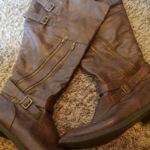 Tall brown boots*extra wide width*